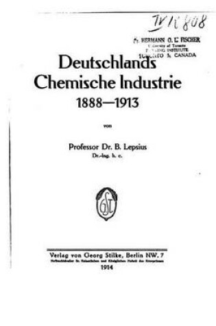 Cover of Deutschlands Chemische Industrie