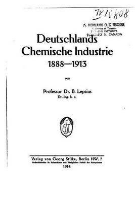 Book cover for Deutschlands Chemische Industrie