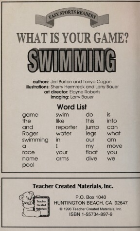 Cover of Swimming Easy Reader