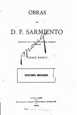 Book cover for Obras de D. F. Sarmiento - Tomo XXXIV