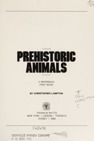 Cover of Prehistoric Animals