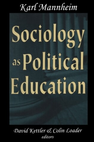 Cover of Sociology as Political Education