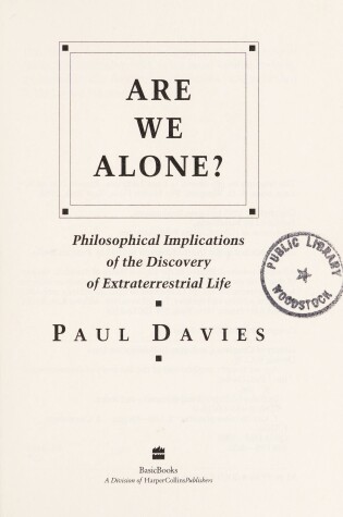 Cover of Are We Alone?