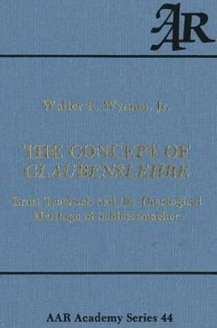 Cover of The Concept of Glaubenslehre