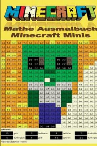 Cover of Minecraft Mathe Ausmalbuch - Minecraft Minis