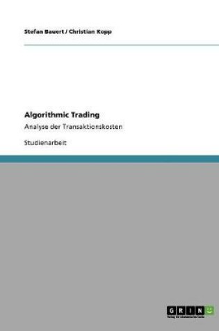 Cover of Algorithmic Trading