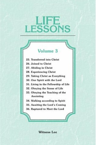 Cover of Life Lessons, 3