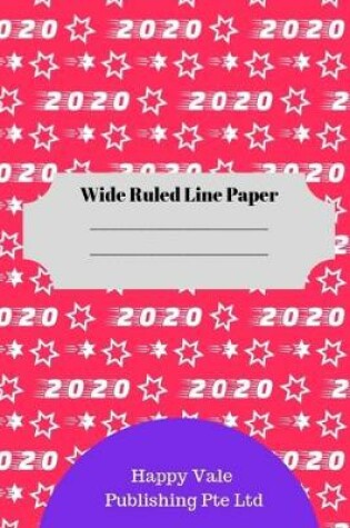 Cover of 2020 New Year Theme Wide Ruled Line Paper