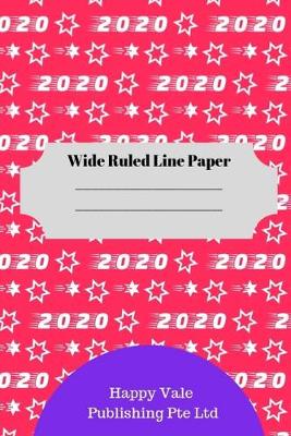 Book cover for 2020 New Year Theme Wide Ruled Line Paper