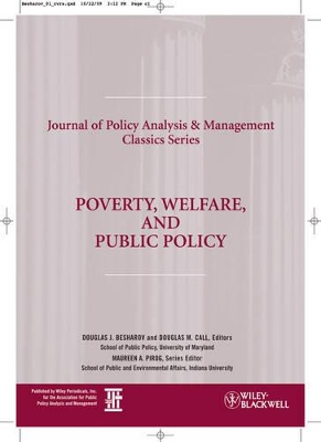 Book cover for Poverty, Welfare, and Public Policy