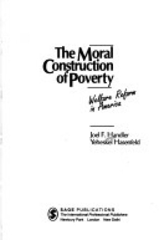 Cover of The Moral Construction of Poverty