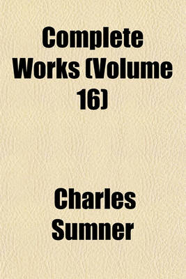 Book cover for Complete Works (Volume 16)