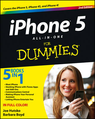 Book cover for iPhone 5 All-in-One For Dummies