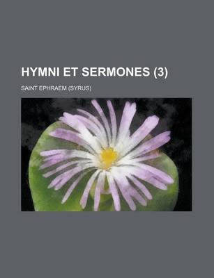 Book cover for Hymni Et Sermones (3 )