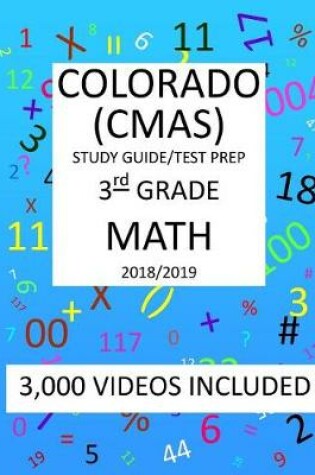 Cover of 3rd Grade COLORADO CMAS, 2019 MATH, Test Prep