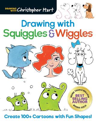 Book cover for Drawing with Squiggles & Wiggles