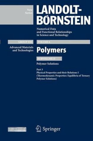 Cover of Physical Properties and their Relations I