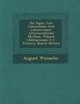 Book cover for Die Sagen Vom Lebensbaum Und Lebenswasser