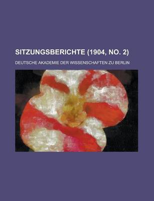 Book cover for Sitzungsberichte (1904, No. 2 )