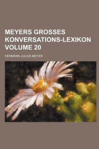 Cover of Meyers Grosses Konversations-Lexikon Volume 20