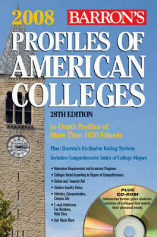 Cover of Profiles of American Colleges -- 2008