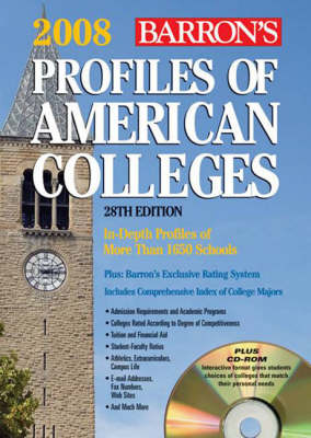 Cover of Profiles of American Colleges -- 2008