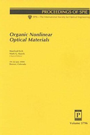 Cover of Organic Nonlinear Optical Materials