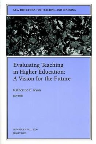 Cover of Tl84 Untitled at This Time for the Future (Issue 83: New Directions for Teach Ing and Learning-Tl)