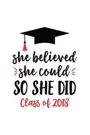 Cover of She Believed She Could So She Did Class of 2018