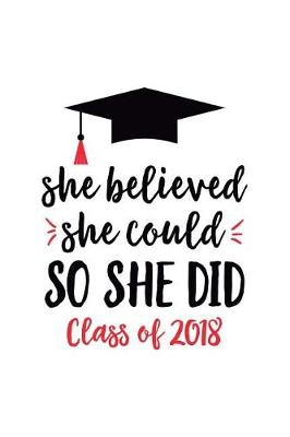 Book cover for She Believed She Could So She Did Class of 2018