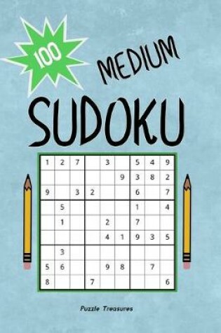 Cover of 100 Medium Relaxing Sudoku Puzzles