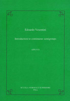 Book cover for Introduction to continuous semigroups
