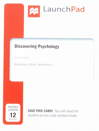 Book cover for Launchpad for Discovering Psychology (2-Term Access)