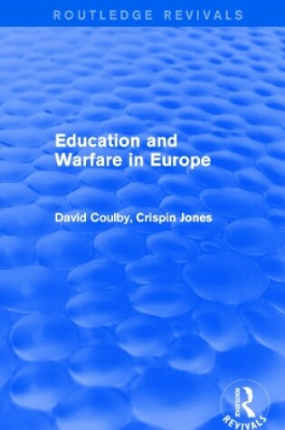 Cover of Education and Warfare in Europe