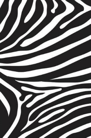 Cover of Journal Notebook Funky Wild Animal Print Zebra 1