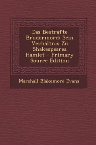 Cover of Das Bestrafte Brudermord