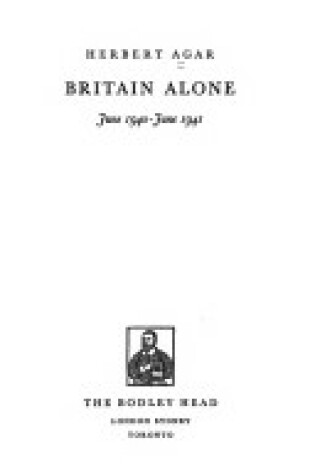 Cover of Britain Alone