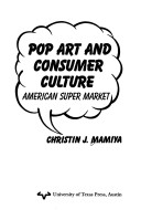 Cover of Pop Art and Consumer Culture