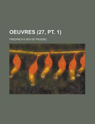 Book cover for Oeuvres (27, PT. 1 )