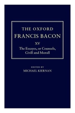 Cover of The Oxford Francis Bacon XV