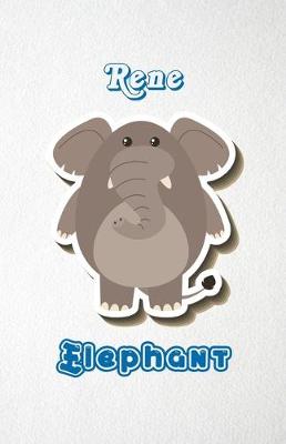 Book cover for Rene Elephant A5 Lined Notebook 110 Pages