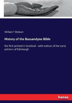 Book cover for History of the Bassandyne Bible