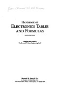 Book cover for Handbook of Electronics Tables and Formulas