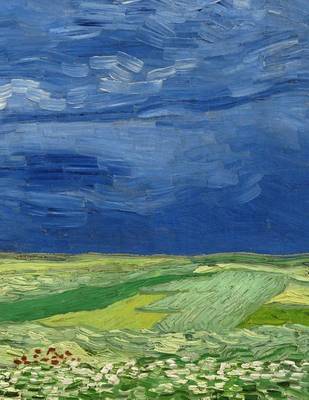 Book cover for Wheatfield Under Thunderclouds, Vincent Van Gogh. Graph Paper Journal