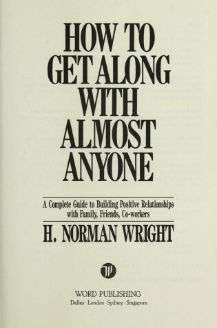 Cover of How to Get Along with Almost Anyone