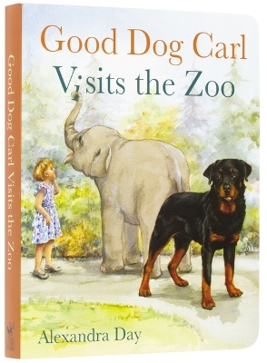 Book cover for Good Dog Carl Visits the Zoo - Board Book