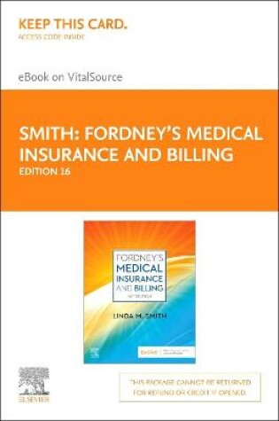 Cover of Fordney's Medical Insurance and Billing - Elsevier eBook on Vitalsource (Retail Access Card)