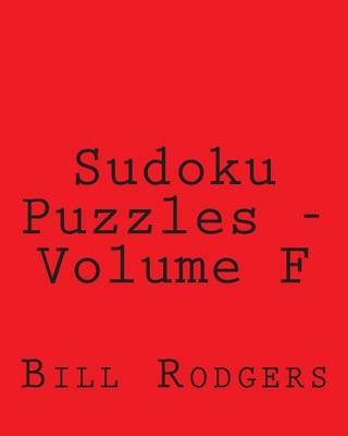 Book cover for Sudoku Puzzles - Volume F