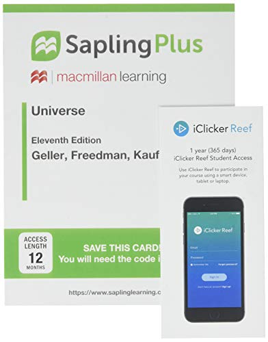 Book cover for Saplingplus for Freedman's Universe (Twelve-Months Access) & Iclicker Reef Polling (Twelve-Months Access; Standalone)