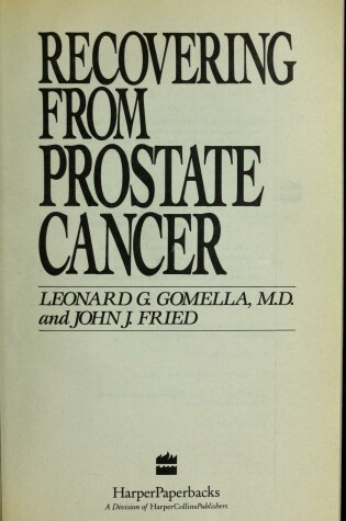 Cover of Recovering from Prostate Cancer